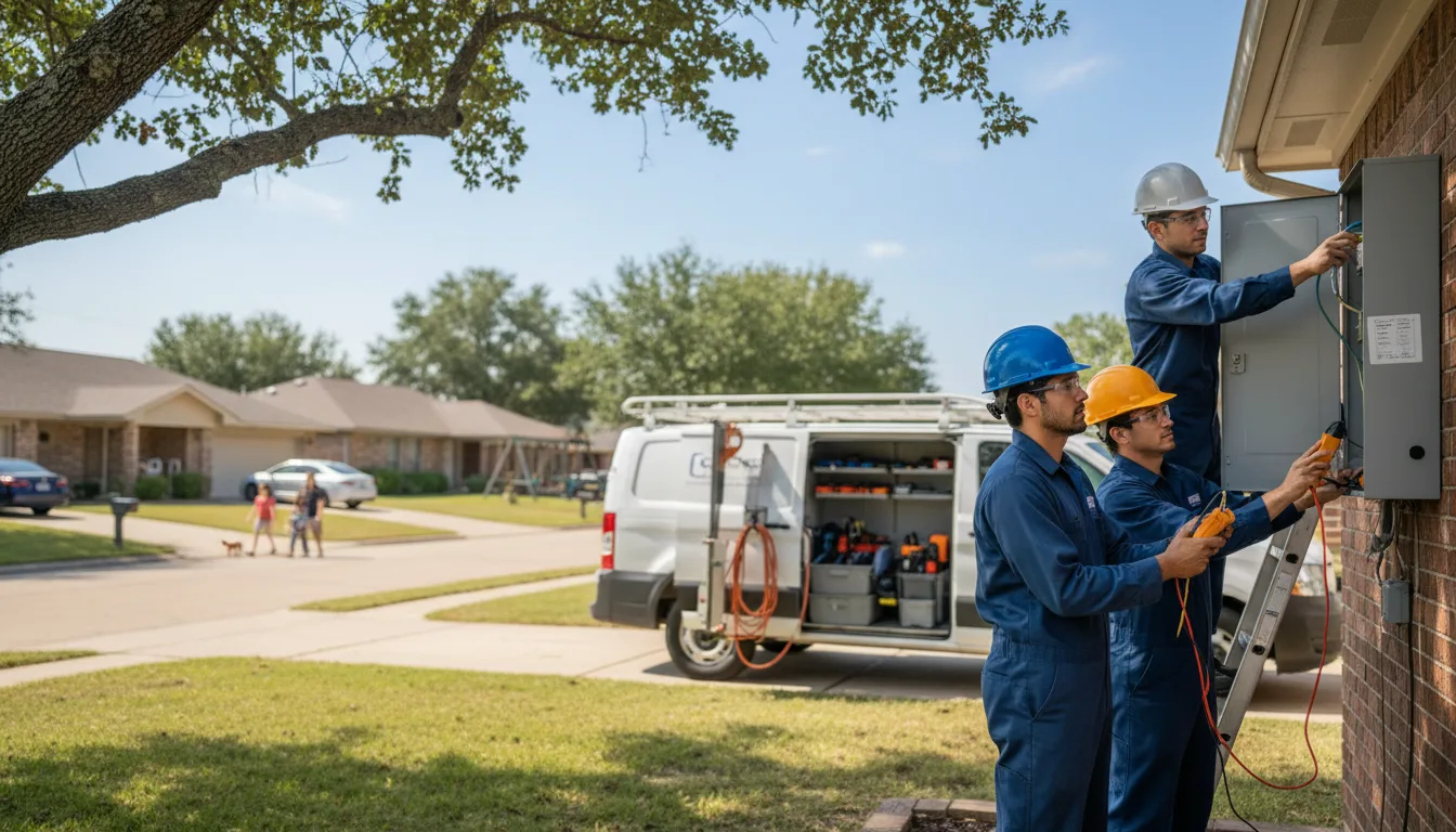 Certified electrician providing emergency electrical services in Plover, WI